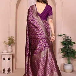 Moda Rapido Woven Design Zari Banarasi Saree image 2
