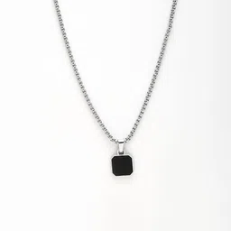 Roadster Silver-Plated Square Pendants with Chains image 2