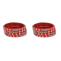 SOMIL Set Of 20 Stone-Studded Bangles image 4