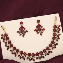 Anouk Gold-Plated American Diamond-Studded Jewellery Set image 4