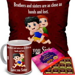 Spacial Gift for Sister | Rakhi Combo Pack for Sister (Pack 3) IZ16 Ceramic Gift Box-image-71