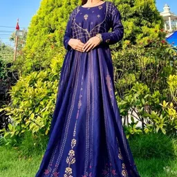 Jaipurite Women Ethnic Motifs Printed Anarkali Kurta image 5