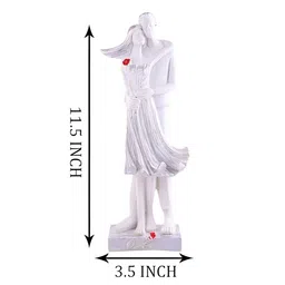 Zart White Idol Showpiece image 2