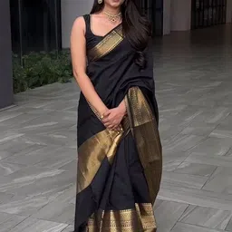 FASHIONIZO Woven Design Zari Art silk Saree-picture-38