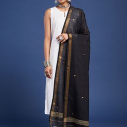Taavi Floral Woven Design Cotton Dupatta-picture-11