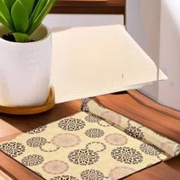 REVEXO Grey & White Printed Water-Resistant Shelf Liner-picture-30