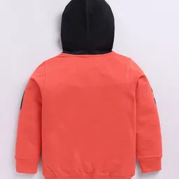 Ginie Boys Typography Printed Hooded Sweatshirt image 2