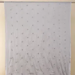 Dupatta Bazaar Floral Embroidered Chinnon Dupatta image 4