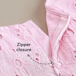 hopscotch Dotted Bow Delight Cotton Dress image 2