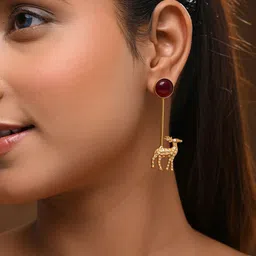Jaipur Folk Animal Shaped Drop Earrings image 2