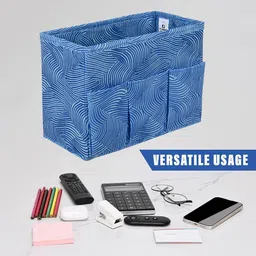 Kuber Industries Blue Regular Desk Organiser image 3