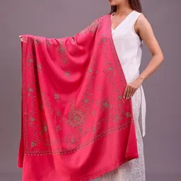 SWI Stylish Women Floral Embroidered Pashmina Shawl-picture-25