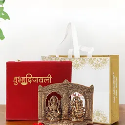 INTERNATIONAL GIFT Brown Laxmi Ganesh Religious Idol Showpiece-image-95