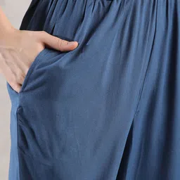 GoSriKi Ethnic Motifs Woven Design V-Neck Anarkali Kurta With Trousers & Dupatta image 3