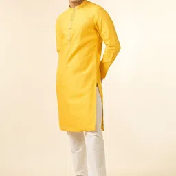 Diwas by Manyavar Men Ethnic Motifs Woven Design Kurta with Pyjama image 5