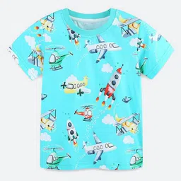 Oh Rare Boys Graphic Printed Round Neck Cotton T-shirt-picture-45