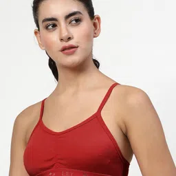 LILY Tropsyliad Women Pack Of 2 Full Coverage Non Padded Workout Bra image 4