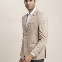 Turtle Checkered Single-Breasted Casual Blazer image 4