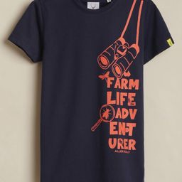 Allen Solly Junior Boys Typography Printed Round Neck Regular Fit T-shirt-picture-36