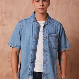 The Roadster Lifestyle Co Relaxed Fit Denim Casual Shirts-picture-10