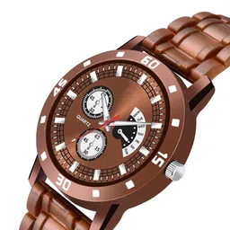 CSAMON Men Embellished Dial & Bracelet Style Straps Analogue Watch image 3