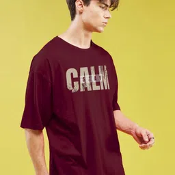 SMARTEES Typography Printed Short Sleeves Cotton Oversized T-shirt image 3
