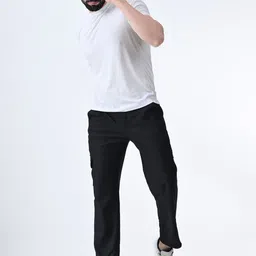 BAESD Men Mid Rise Cargo Track Pants image 4