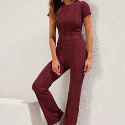 Trendyol Round Neck Top With Trousers Co-Ords image 3