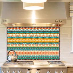 divinedesigns 61 cm Rajasthani Mandala Kitchen Sticker Self Adhesive Sticker-picture-24