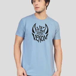 Greylongg Men Typography Printed Round Neck Cotton T-shirt image 1