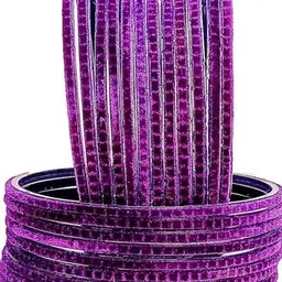 zsp Purple Glass Artificial Stones Bangle-picture-39