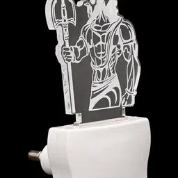 1ST TIME White & Transparent 3D Illusion LED Plug Night Lamps image 3