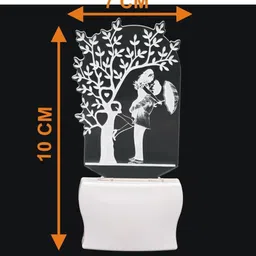 1ST TIME Red & White Printed Acrylic Abstract Shaped Shaped Wall Lamp image 5