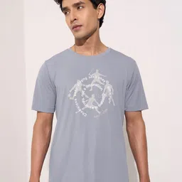 Ajile by Pantaloons Men Printed Slim Fit T-shirt-image-60