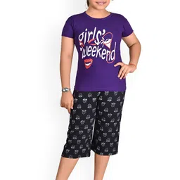 BAESD Girls Printed Pure Cotton Night suit-picture-29