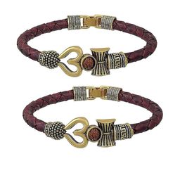 Divine souvenirs Unisex Set Of 2 Gold-Plated Artificial Beaded Wraparound Bracelets-picture-22