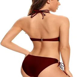 MEDHA INDUSTRIES Halter Neck Swim Bikini Set image 2