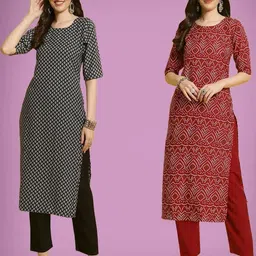Ethnic basket Women Multicoloured Kurtas-picture-13