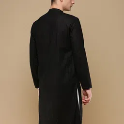 here&now x sanwara Sanwara Men Thread Work Summer Sheers Kurta image 5