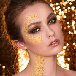 Comet Busters Chunky Glitter Shimmer Body & Eyeshadow - 5g - Gold - 02 image 4