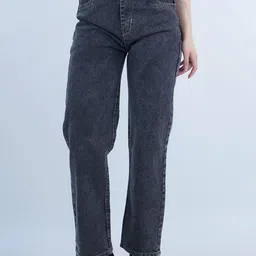 Moda Rapido Women Classic Relaxed Fit Mid-Rise Stretchable Cotton Jeans-image-77