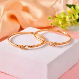 Anouk Set Of 2 Gold-Plated American Diamond-Studded Bangles-image-52