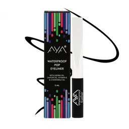 AYA Set Of 2 Long-Lasting Waterproof Liquid Eyeliner - 5ml Each - Kohl Black - Pink image 3