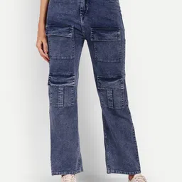 Next One Women Smart Straight Fit High-Rise Stretchable Jeans-image-50