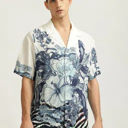 Just Cavalli Men Floral Printed Casual Shirt-image-32