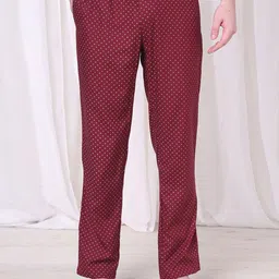 URBAN SCOTTISH Pure Cotton Regular Fit with Side Pockets Lounge Pants-image-95