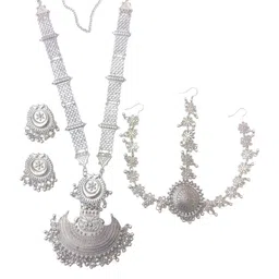 ISLANA Oxidised Silver Jewellery Set-picture-24