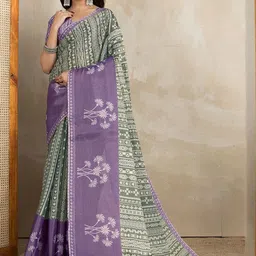 Mameraa Ethnic Motifs Printed Saree image 3