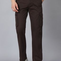 HOUSE OF VEDAS Men Comfort Easy Wash Cargos Trousers-picture-17