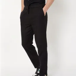 max Men Solid Mid-Rise Regular Fit Trousers-picture-31